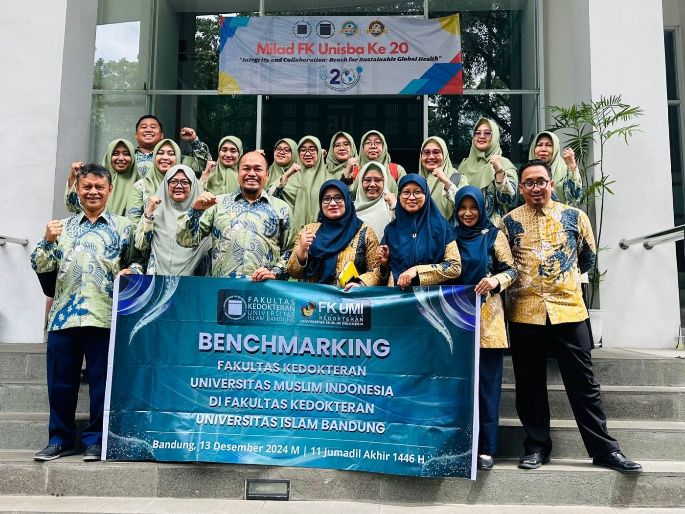 TINGKATKAN KUALITAS MUTU MENUJU AKREDITASI INTERNATIONAL DAN BUKA PROGRAM MAGISTER BIOMEDIK, PIMPINAN FK UMI  BENCHMARKING FK UNISBA