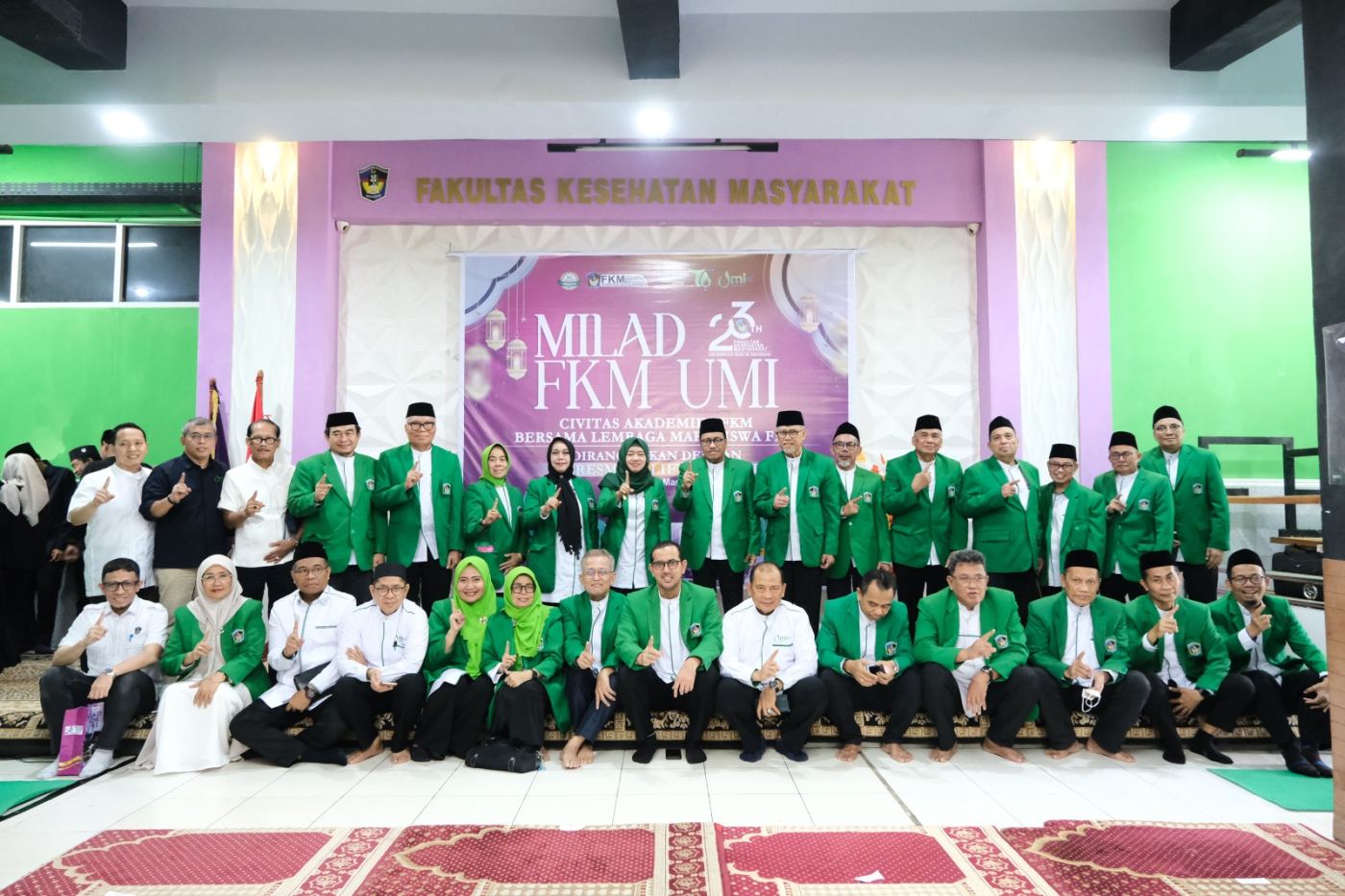 Silaturahmi Milad FKM UMI ke-23, Rektor UMI Resmikan Lift Gedung