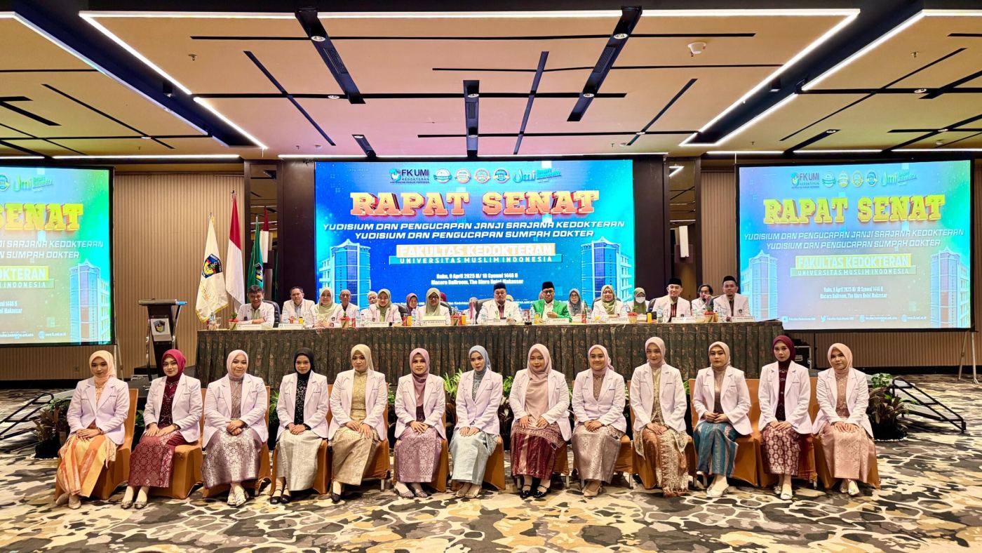 FK UMI Gelar Yudisium dan Pengucapan Janji Sarjana Kedokteran dan Profesi Dokter 2025: Selain Ijazah, Alumni Juga Dapat Sertifikat Kedokteran/Dokter dan Sertifikat Hafidz