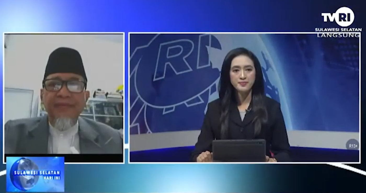 Wawancara Interaktif TVRI Sulsel, Kepala UPT. Halal Center UMI Jelaskan Tata Cara Menyembelih Hewan Kurban Sesuai Syariat Islam