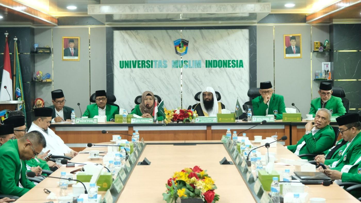 Silaturahmi Bersama Pimpinan UMI, Atase Agama Kedubes Arab Saudi Siap Dukung Pengembangan UMI