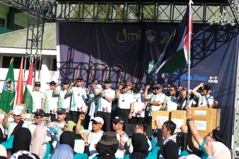 Solidaritas untuk Palestina, UMI dan Peserta Fun Run 7.1 Km Bacakan Pernyataan Sikap