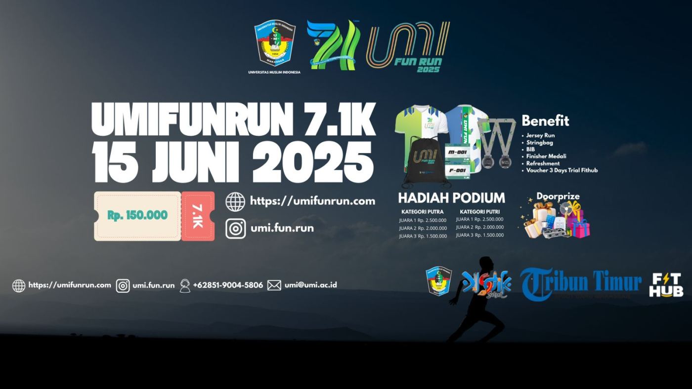 UMI Kampanyekan Free Palestine Lewat Fun Run 7,1 KM Bersama 1.000 Pelari