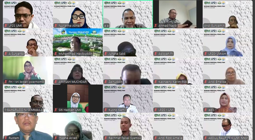 Penyamaan Persepsi Reviewer : Langkah Strategis LP2S UMI Tingkatkan Mutu Penelitian