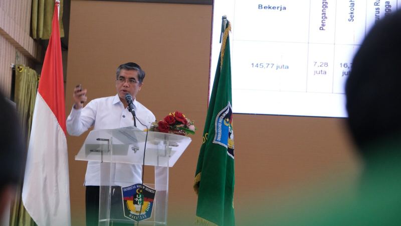 Kuliah Umum, Menaker RI: Saya Ingin Jadikan UMI Sebagai Kampus Pertama Gerakan Produktivitas Nasional