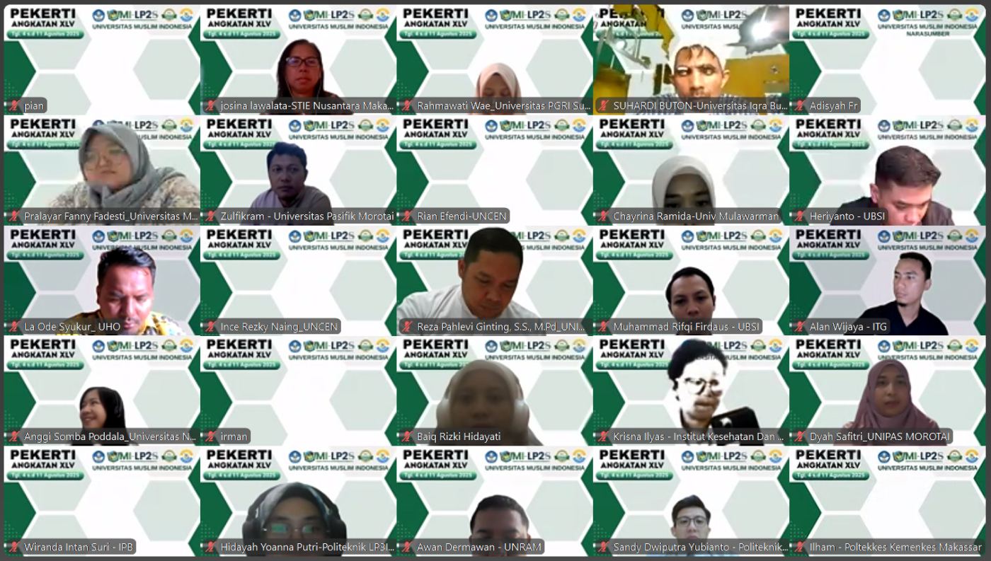 LP2S UMI Gelar Pekerti XLV Diikuti 126 Dosen Se-Indonesia, Tegaskan Pengakuan Institusi Unggul