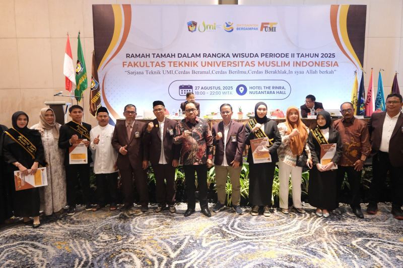 Lahirkan 312 Alumni, Fakultas Teknik UMI Gelar Ramah Tamah Wisuda Periode II Tahun 2025