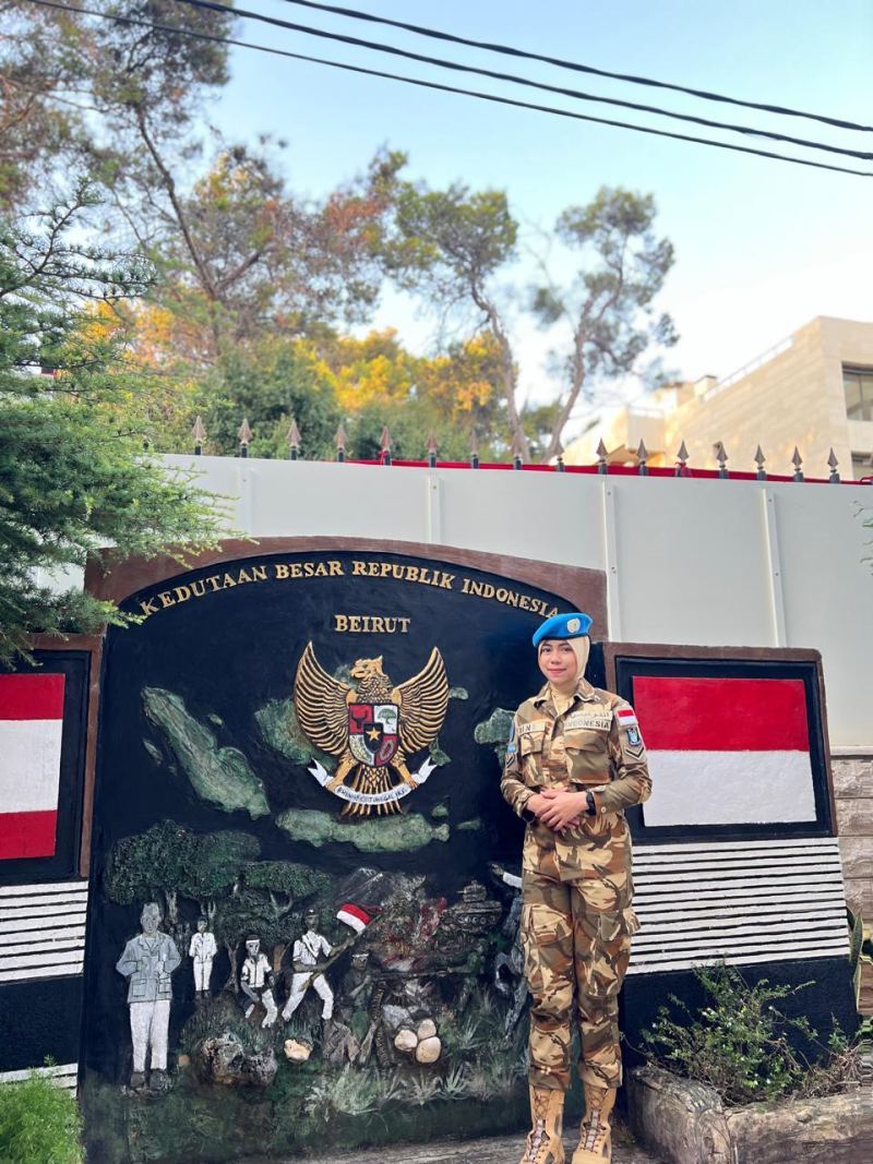 Nuraimi, Mahasiswi Sastra Inggris UMI Ujian Tutup Skripsi dan Yudisium via zoom dari Jakarta Usai Tugas Misi PBB di Lebanon