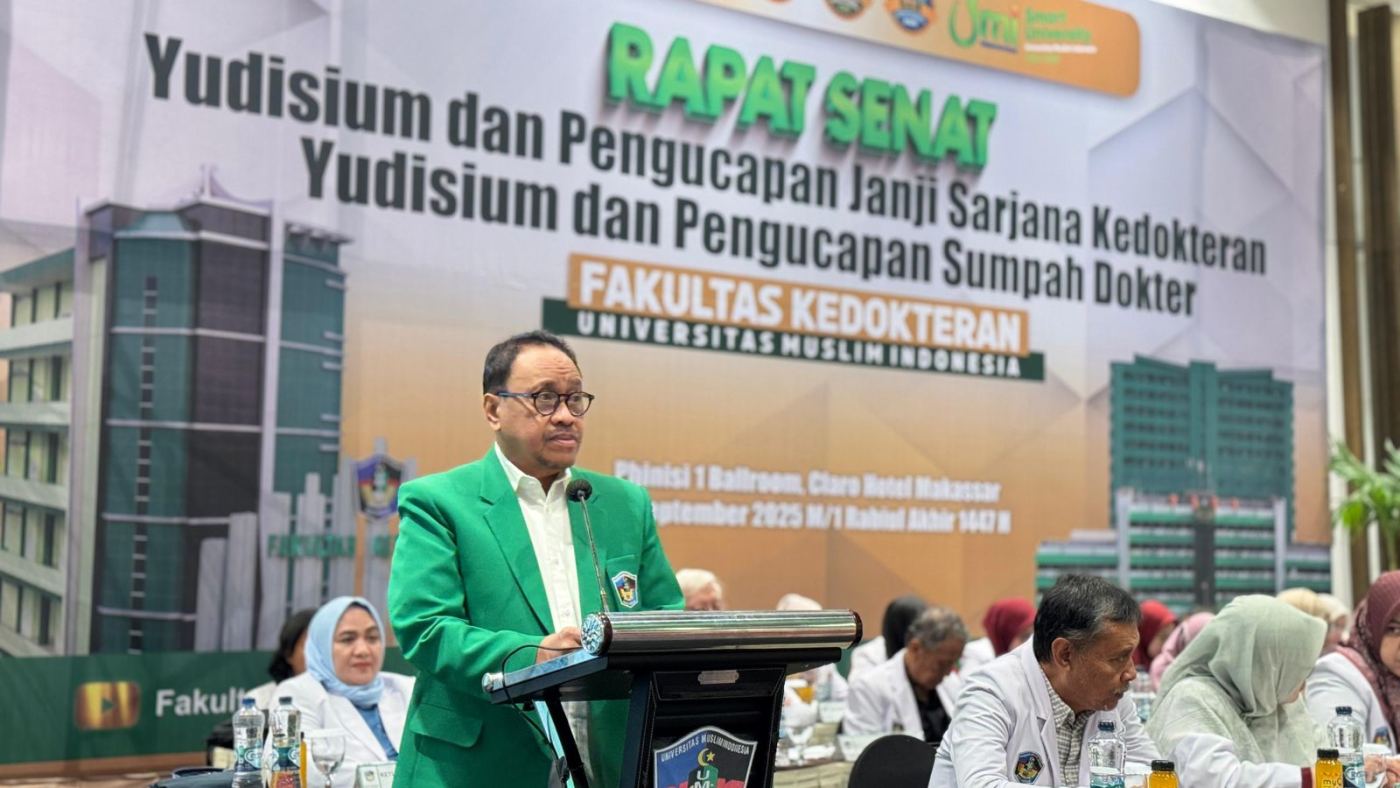 Yudisium Janji Sarjana dan Sumpah Dokter 2025, FK UMI Lahirkan 5 Sarjana dan 96 Profesi Dokter