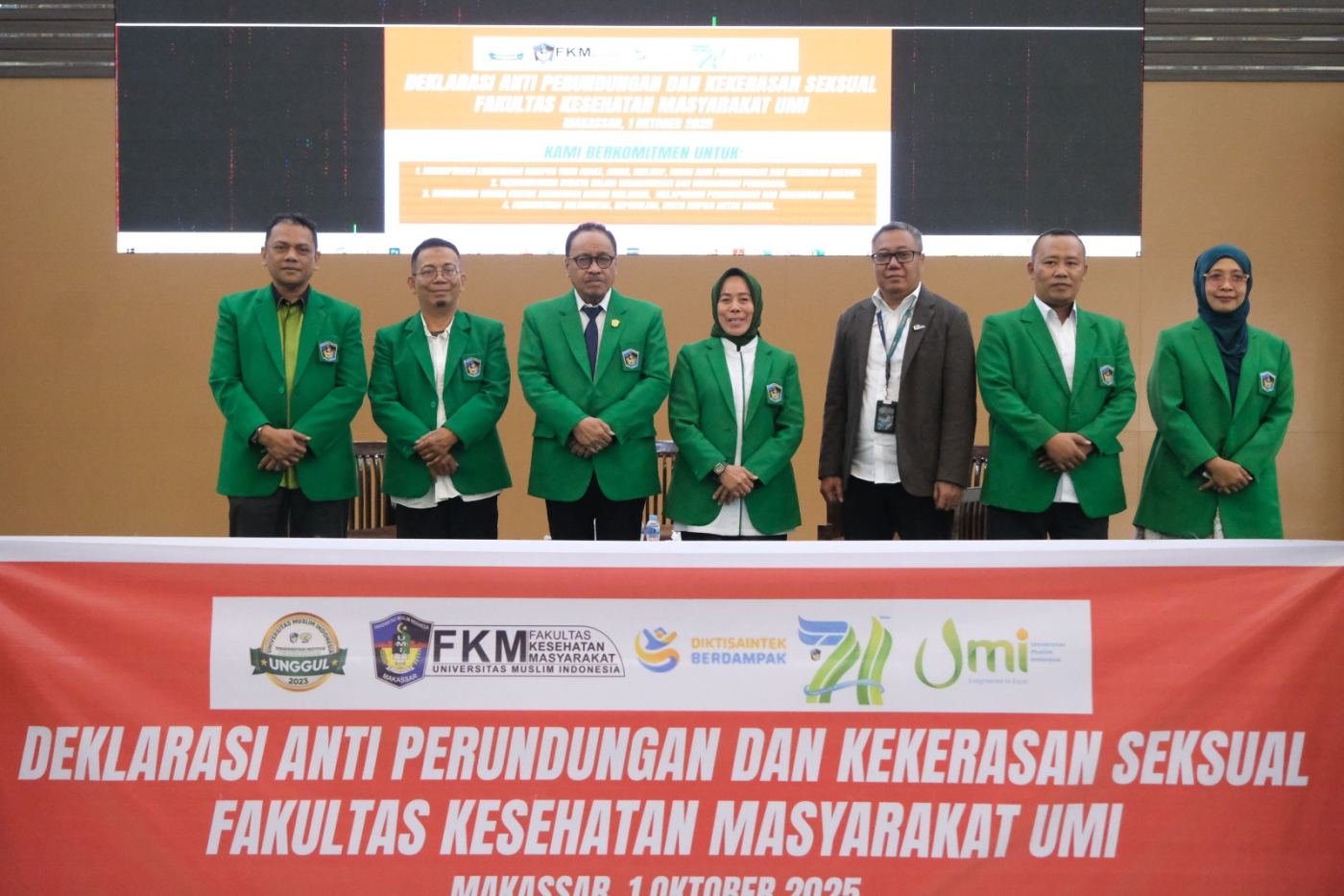 Sambut Maba 2025, FKM UMI Gelar Studium Generale Dirangkaikan Deklarasi Anti Perundungan & Kekerasan Seksual