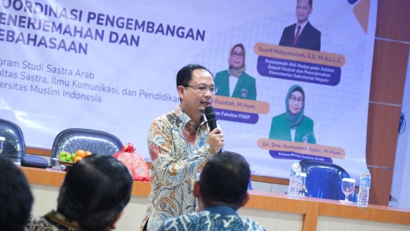 FSIKP UMI Dorong Kompetensi Penerjemahan Mahasiswa, Hadirkan Pejabat Deputi Penerjemahan dan Kebahasaan Kemensetneg RI