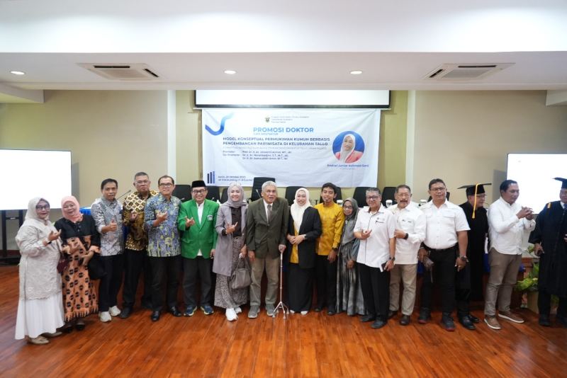 Kapus Inovasi LPkM UMI Raih Gelar Doktor, Hasilkan Model Konseptual Permukiman Kumuh Berbasis Pengembangan Pariwisata