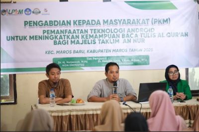 Transformasi Literasi Al-Qur’an Berbasis Teknologi: PKM Dosen UMI Perkuat Pembelajaran Efektif dan Mandiri Majelis Taklim An Nur di Desa Borikamase