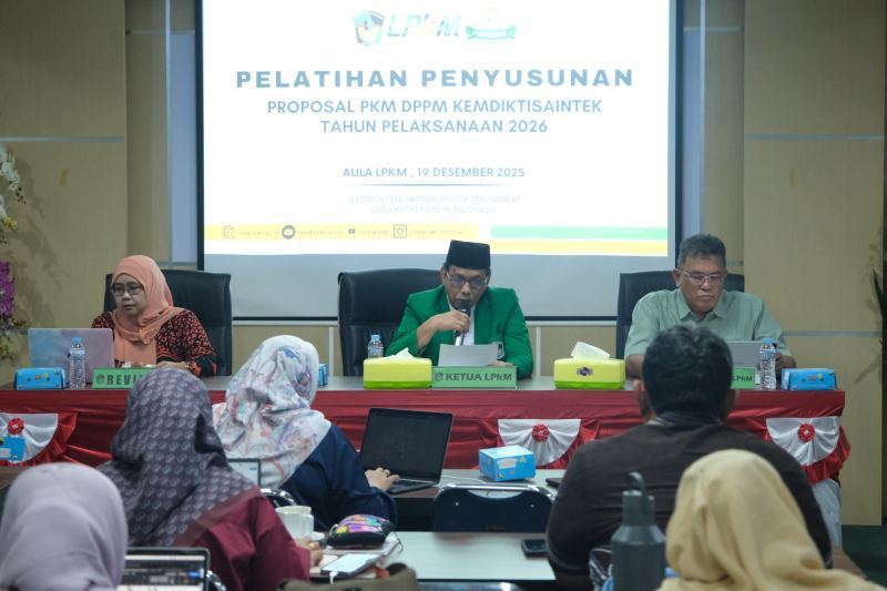 Perkuat Kapasitas Dosen, Target Peningkatan Hibah PkM Nasional : LPkM UMI Gelar Pelatihan Penyusunan Proposal PKM DPPM