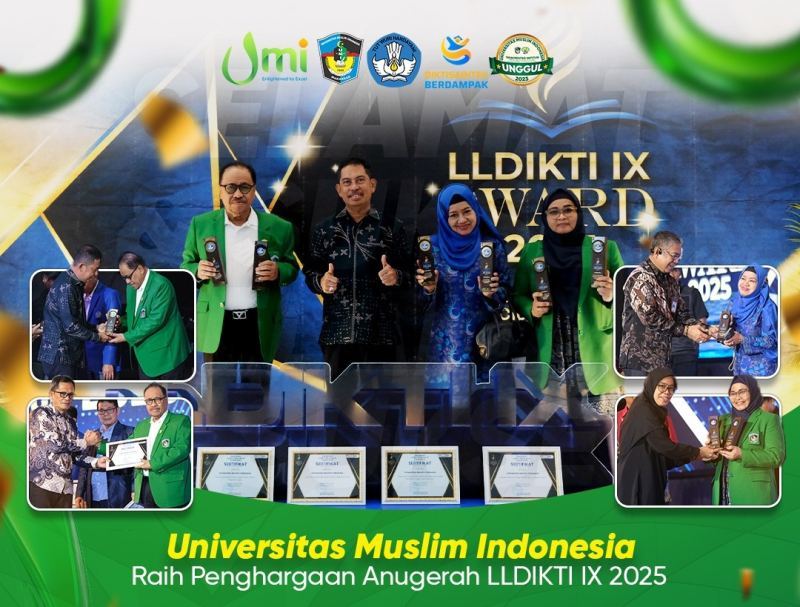 UMI Borong Penghargaan di LLDIKTI IX Award 2025, Tegaskan Reputasi PTS Unggul Indonesia Timur