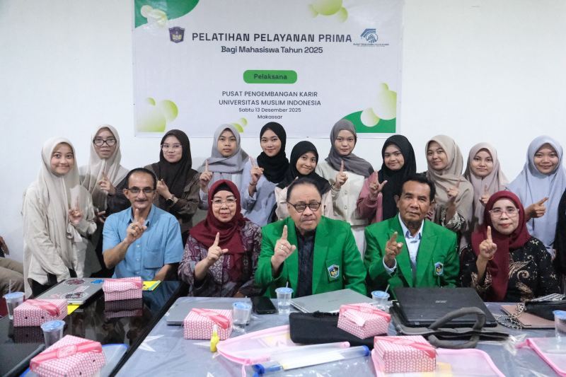 UPT. Pusat Pengembangan Karir UMI Gelar Pelatihan Pelayanan Prima Bagi Mahasiswa