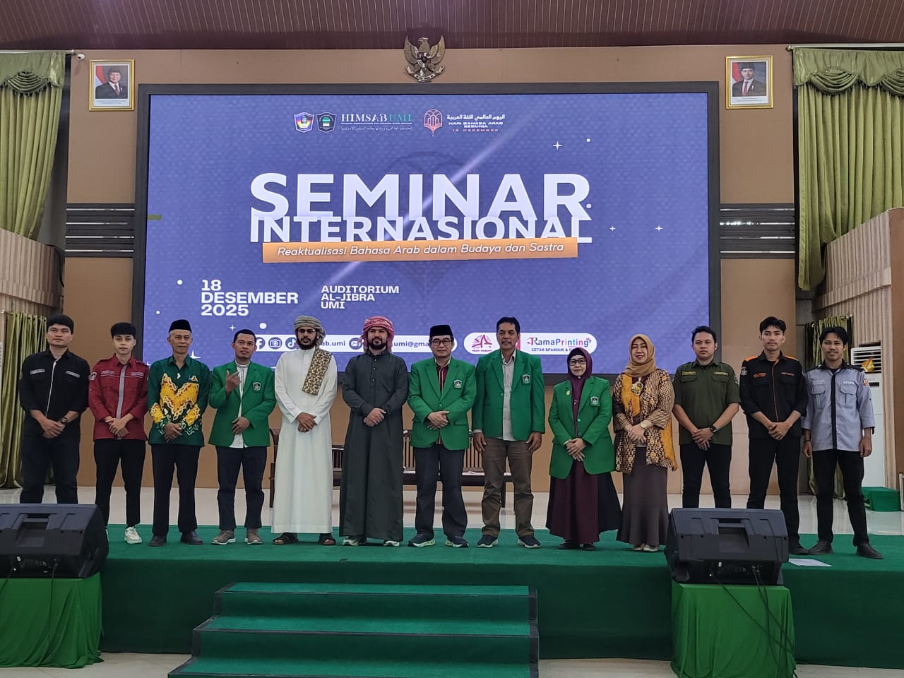 WR IV UMI Wakili Rektor Buka Seminar Internasional Bulan Bahasa Arab Sedunia