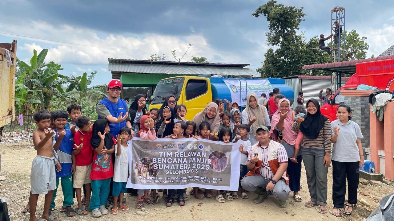 Relawan UMI Gelombang III: Layanan Kesehatan, Bagikan Al-Qur’an, dan Alat Shalat untuk Korban Banjir Aceh Tamiang