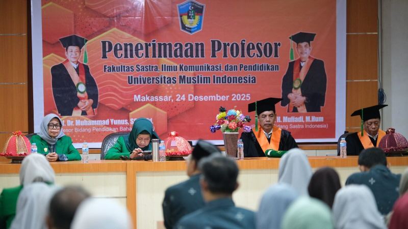 Sambut Dua Profesor Baru, FSIKP UMI Kini Punya 6 Profesor