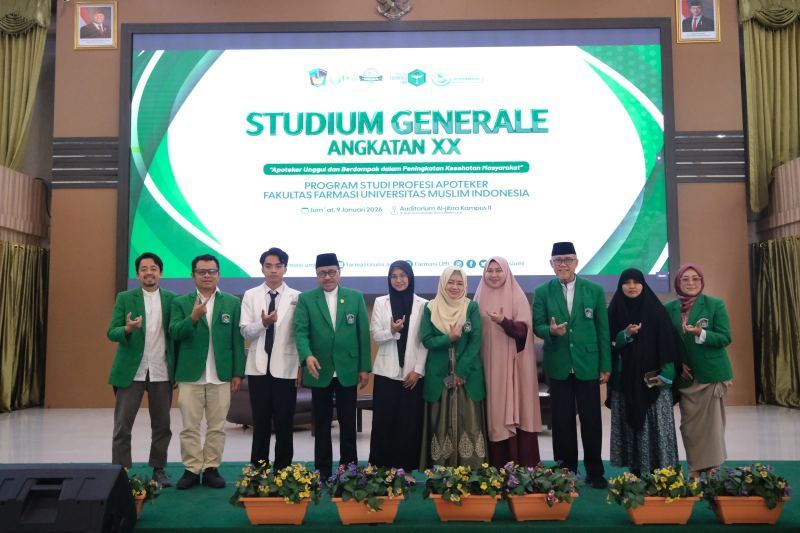 PSPA Fakultas Farmasi UMI Gelar Studium Generale Angkatan XX, Dorong Apoteker Unggul dan Berdampak bagi Kesehatan Masyarakat