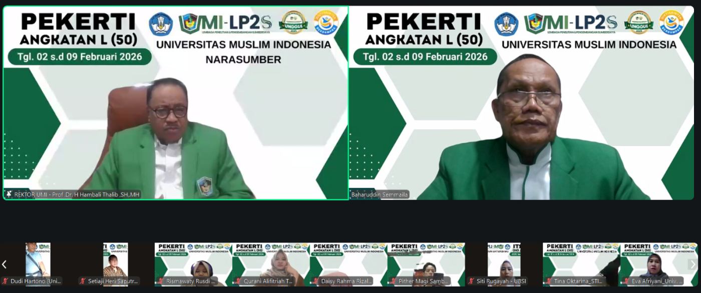 Pelatihan PEKERTI LP2S UMI Diikuti Dosen dari 28 Provinsi, Tegaskan Peran UMI dalam Peningkatan Mutu Pendidikan Tinggi