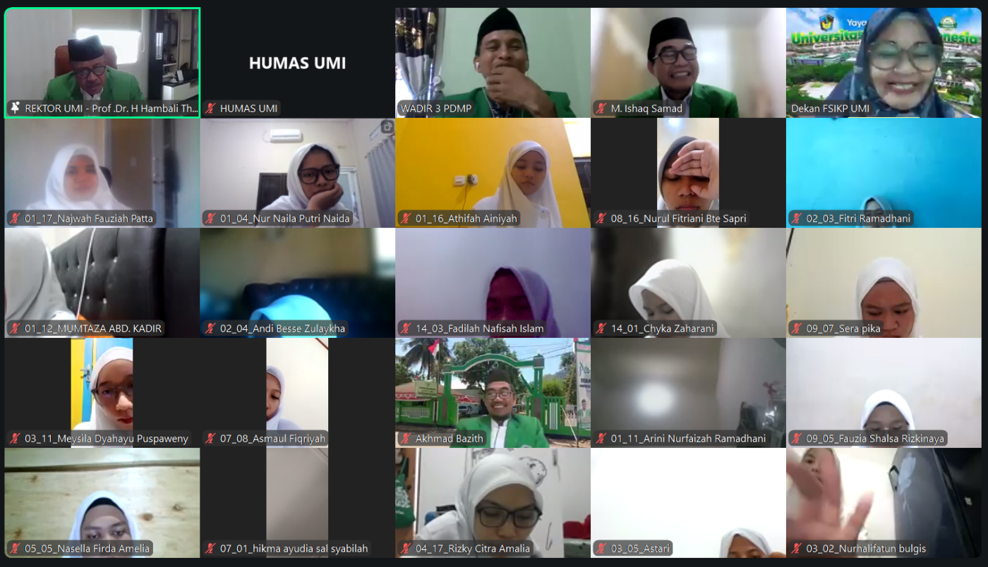 Perkuat Karakter dan Spiritualitas Mahasiswi, UMI Gelar Pencerahan Qalbu Angkatan 25 Gel. V