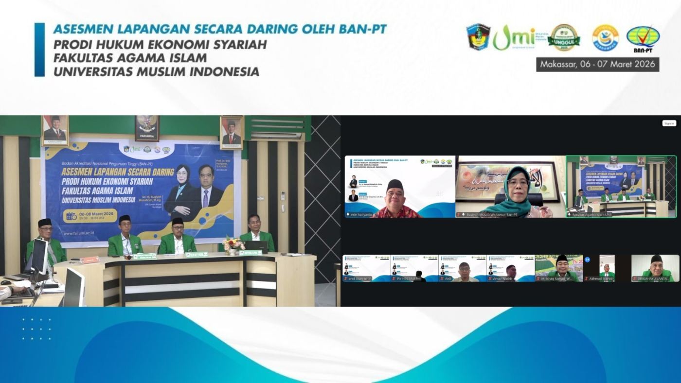 Prodi HES FAI UMI Jalani Asesmen Lapangan Daring, Penguatan Mutu Jadi Fokus Utama