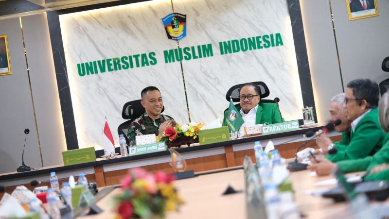 Silaturahmi Dandim 1408/Makassar di UMI, Perkuat Kolaborasi dan Buka Peluang Studi Lanjut bagi Prajurit TNI