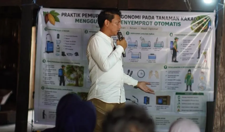 Petani Kakao Bantaeng Dikenalkan Pompa Pupuk Elektrik, Dorong Pertanian Lebih Efisien dan Efektif