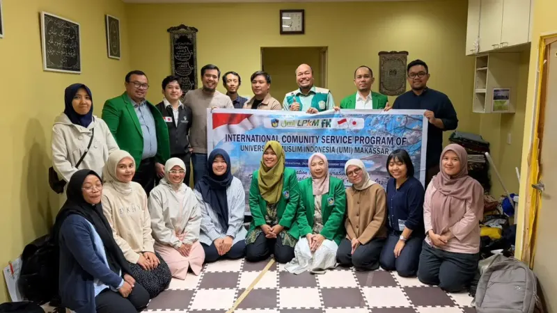 FK UMI Jangkau Diaspora Indonesia di Hiroshima, Hadirkan Edukasi Kesehatan dan Wakaf Al-Qur'an