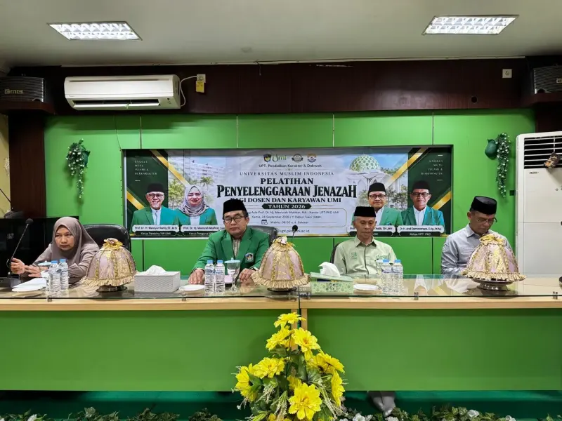 UMI Gelar Pelatihan Penyelenggaraan Jenazah, Rektor: Bentuk Kepedulian dan Tanggung Jawab Keumatan