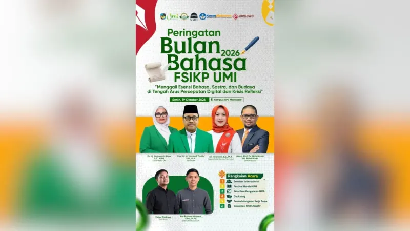 FSIKP UMI Peringati Bulan Bahasa 2026, Perkuat Literasi dan Kolaborasi Internasional di Era Digital