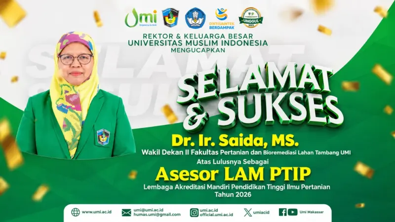 Kembali Ukir Prestasi, Dosen UMI Jadi Asesor LAM PTIP 2026